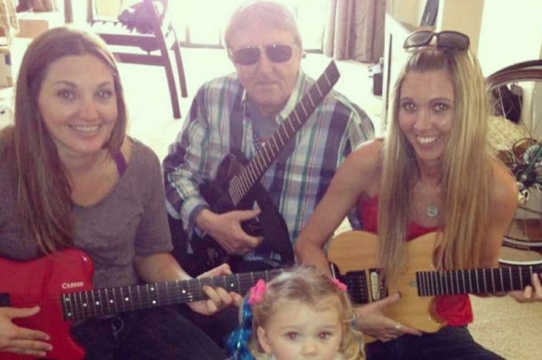 Allan Holdsworth & family