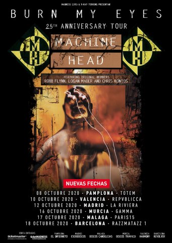 machine head new dates 2020
