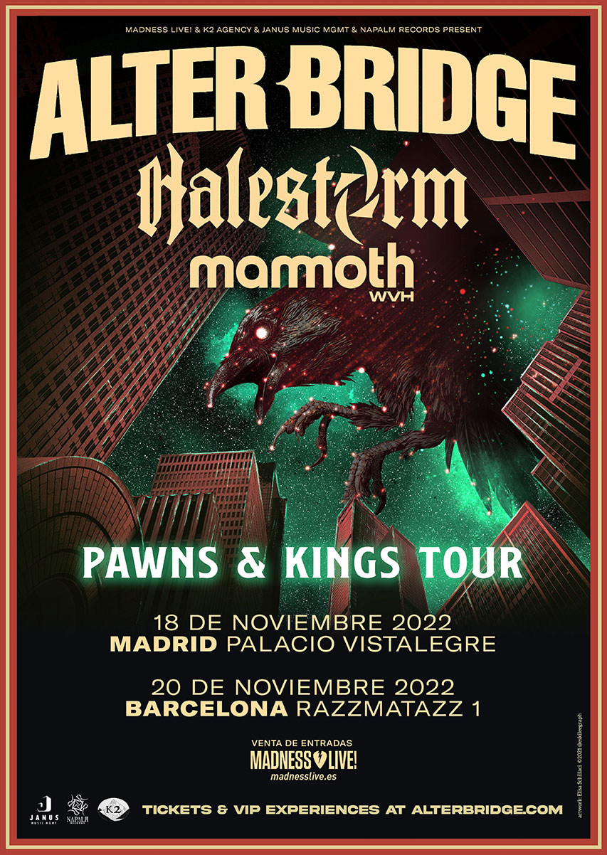 Alter Bridge spanish tour 2022