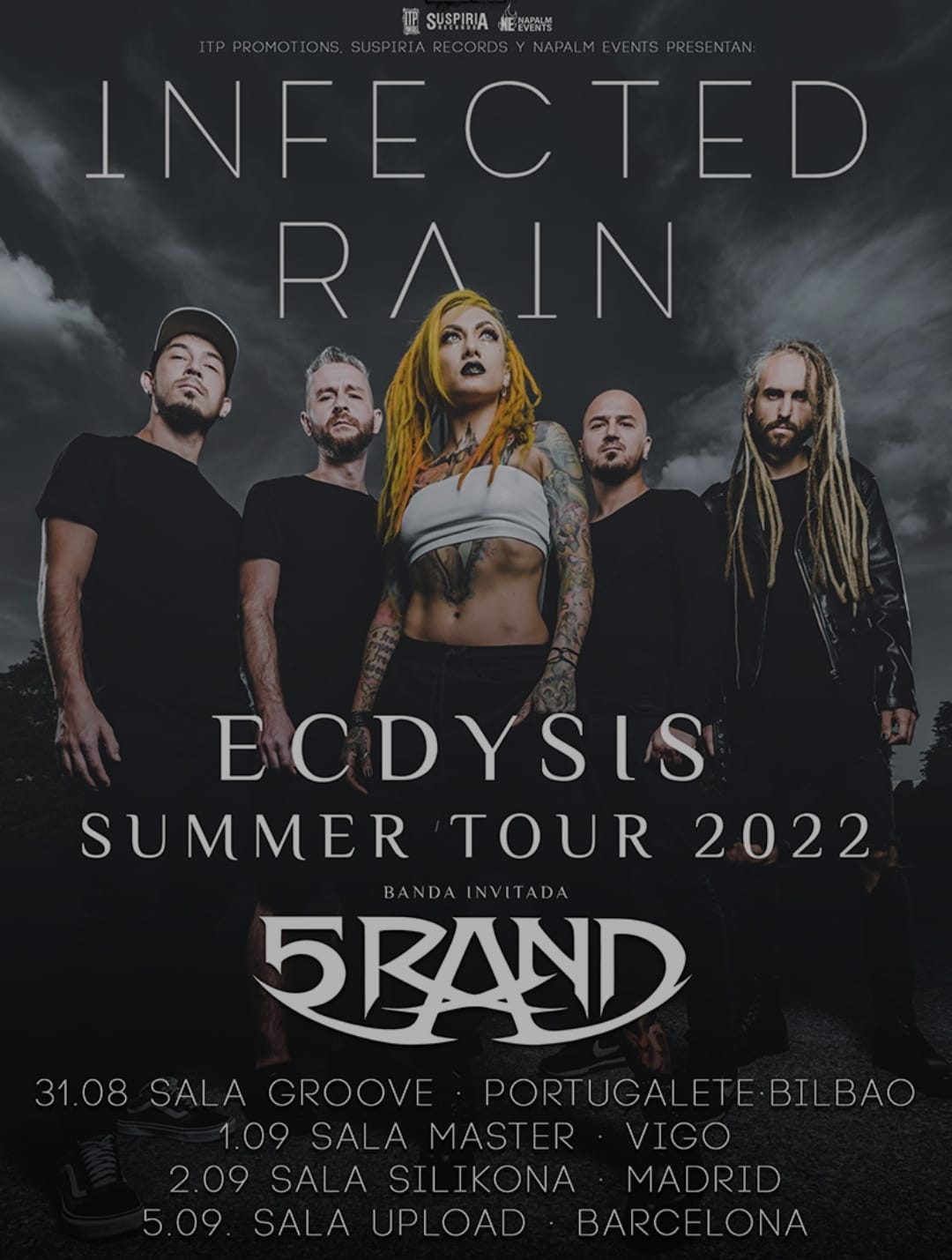 Infected Rain spain tour 2022