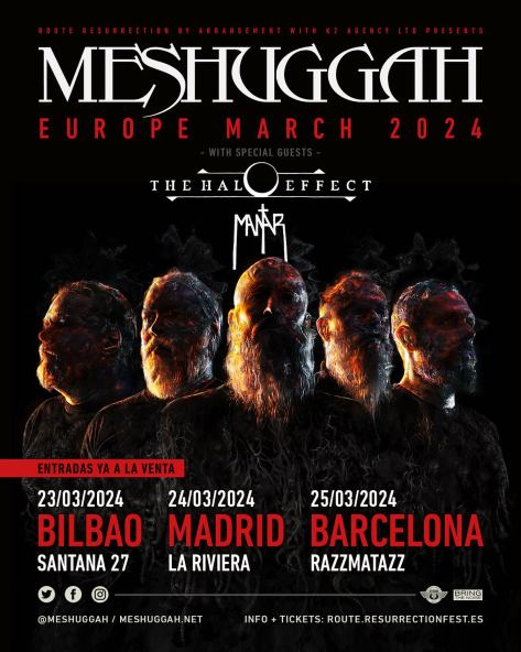 Meshuggah Spain 2024 Tour