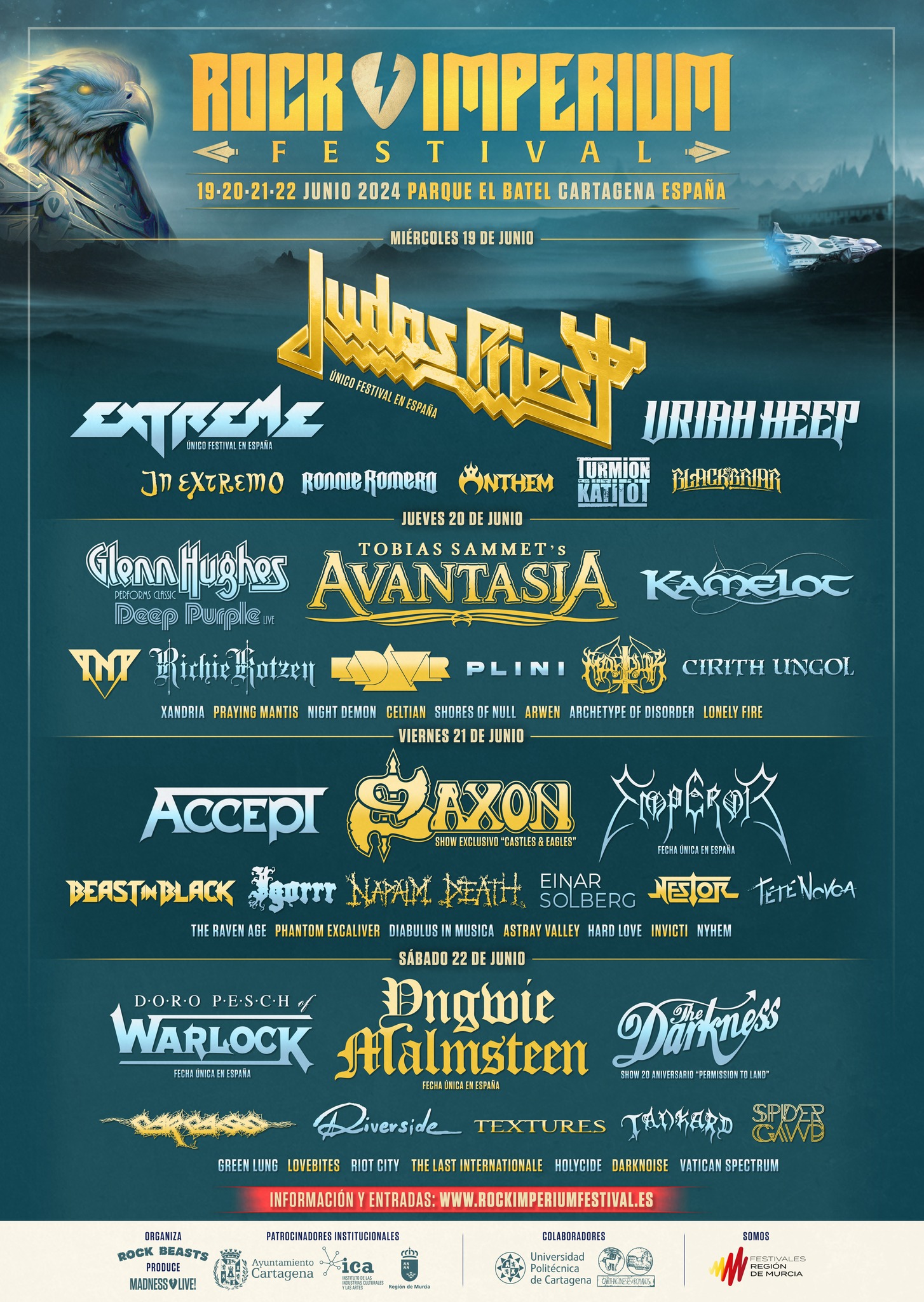 Rock Imperium Festival '24 cartel definitivo vertical
