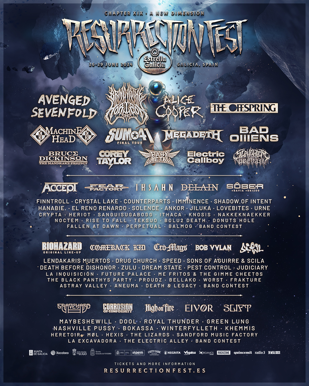 Resurrection Fest Estrella Galicia Edición 2024 cartel definitivo